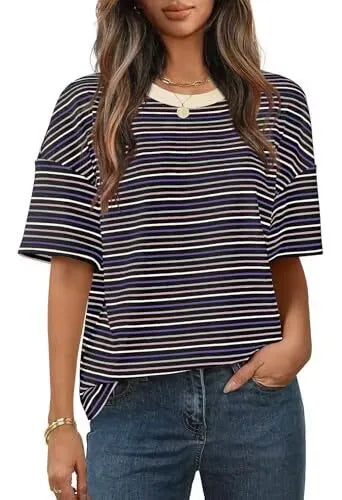 Women's Color Block Stripe T-Shirt