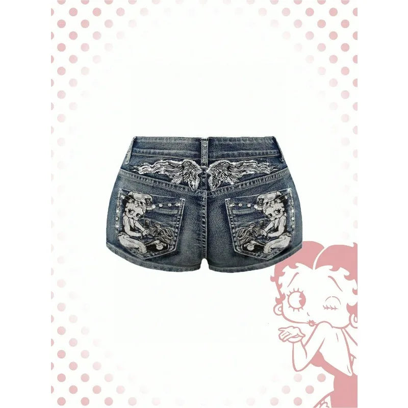 Women's High Waist Denim shorts