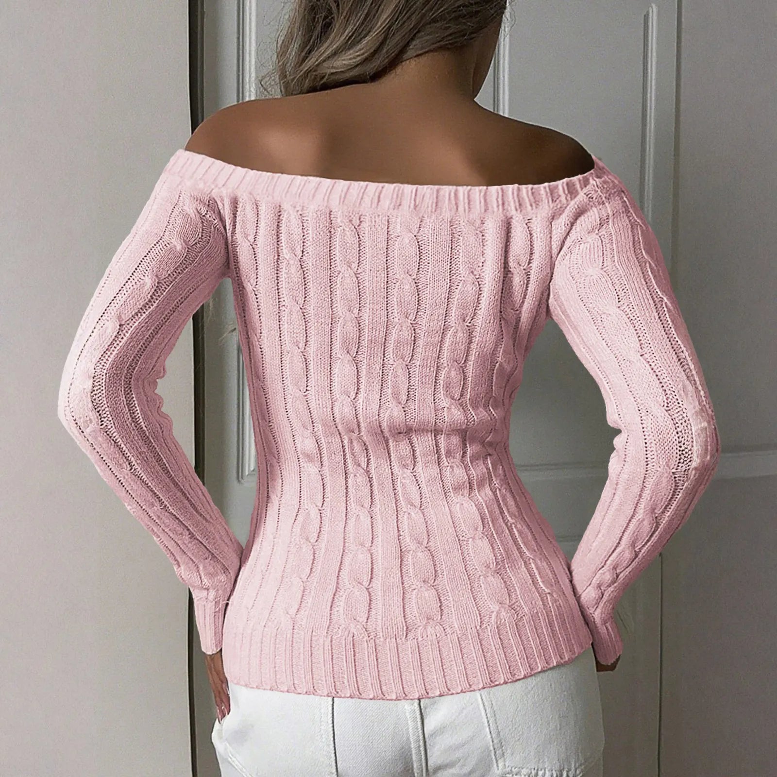 Off Shoulder Sweater