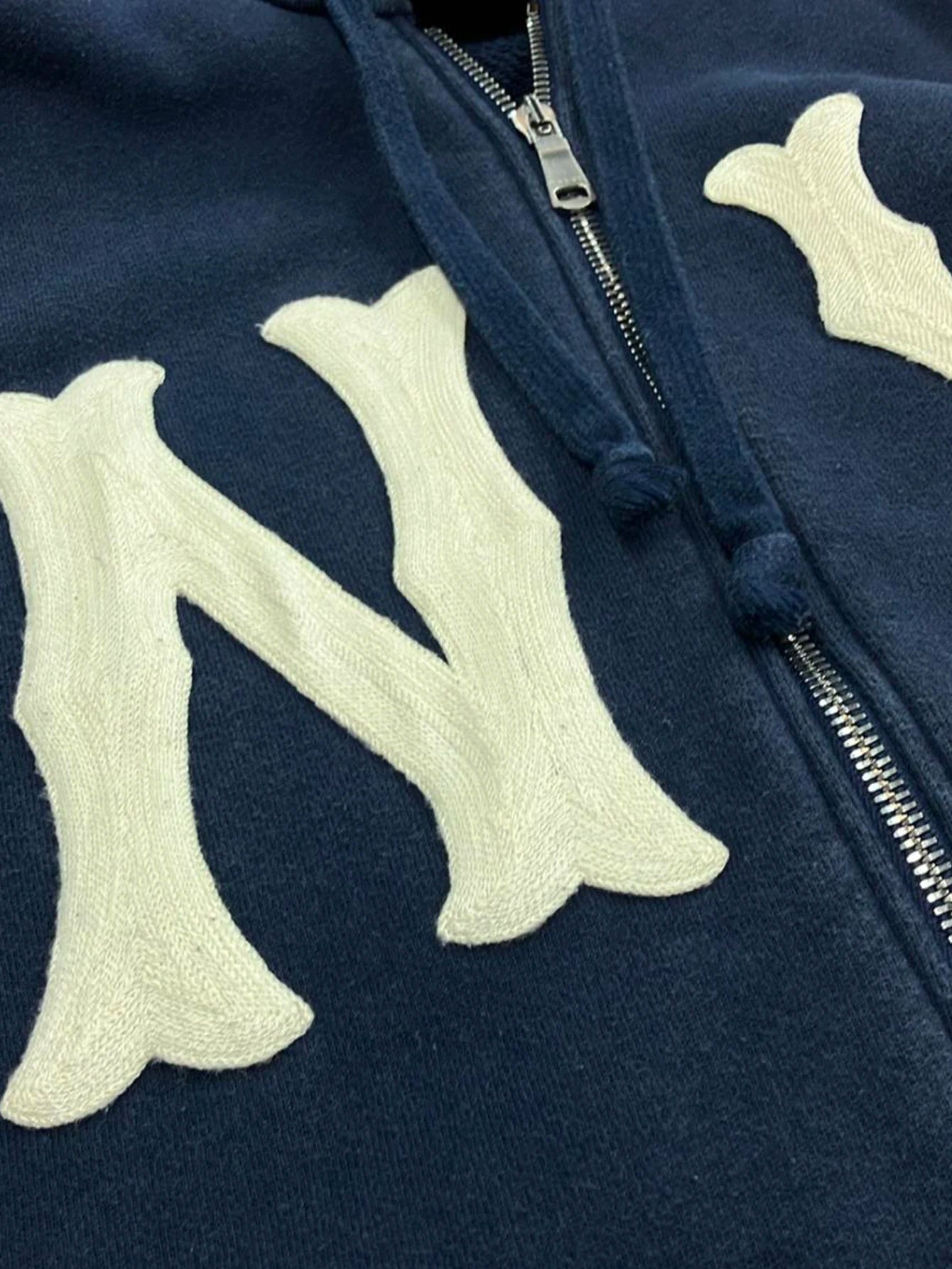 Gothic Embroidered Zip Hoodie