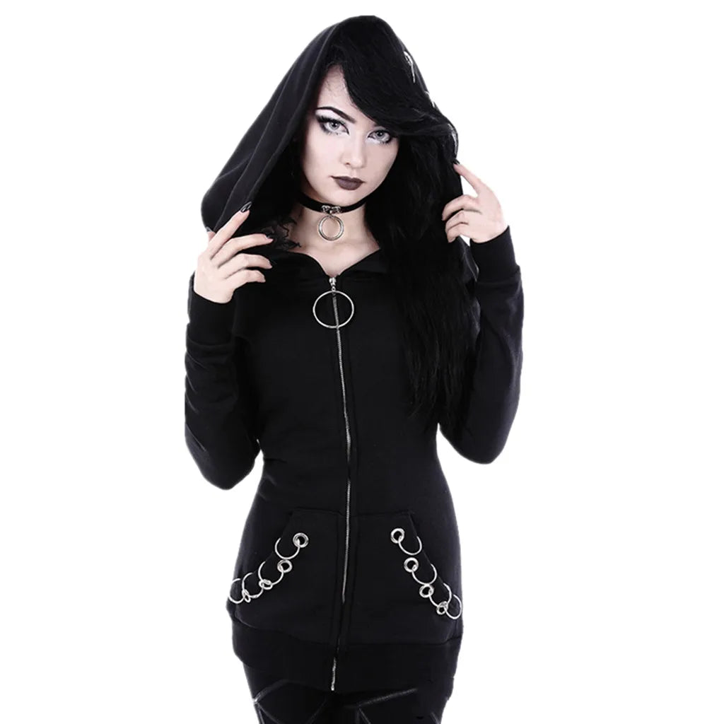 Gothic Zipper Hoodie