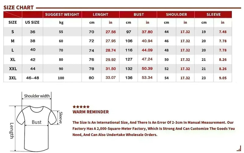 Size guide for Vintage Cowboy T Shirt