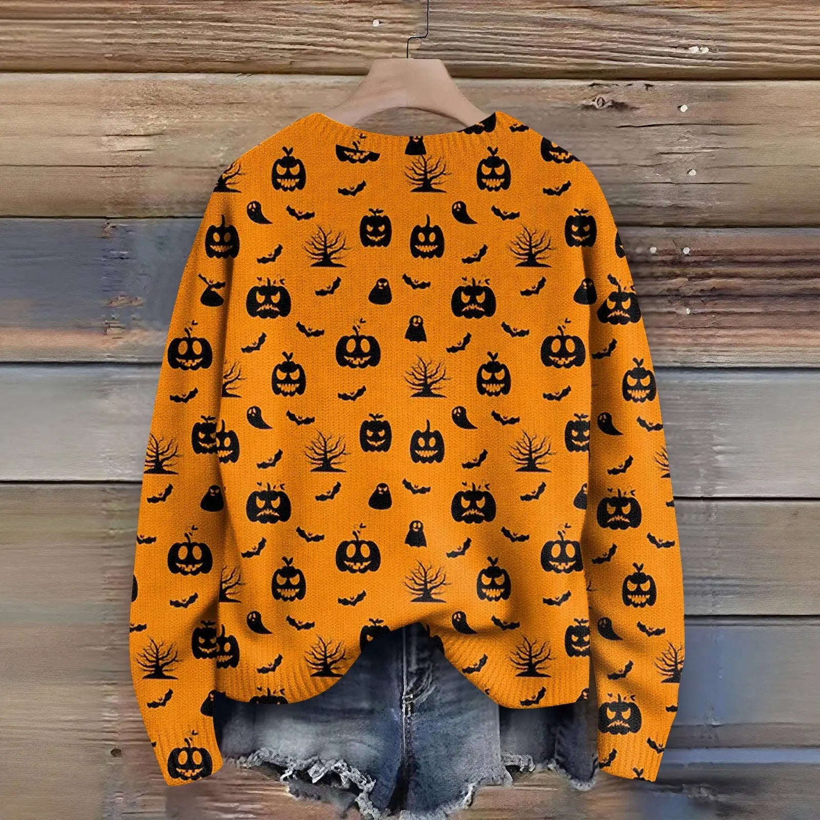 Halloween Print Sweater