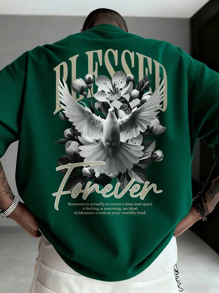 Men Blessed Forever Floral T Shirt