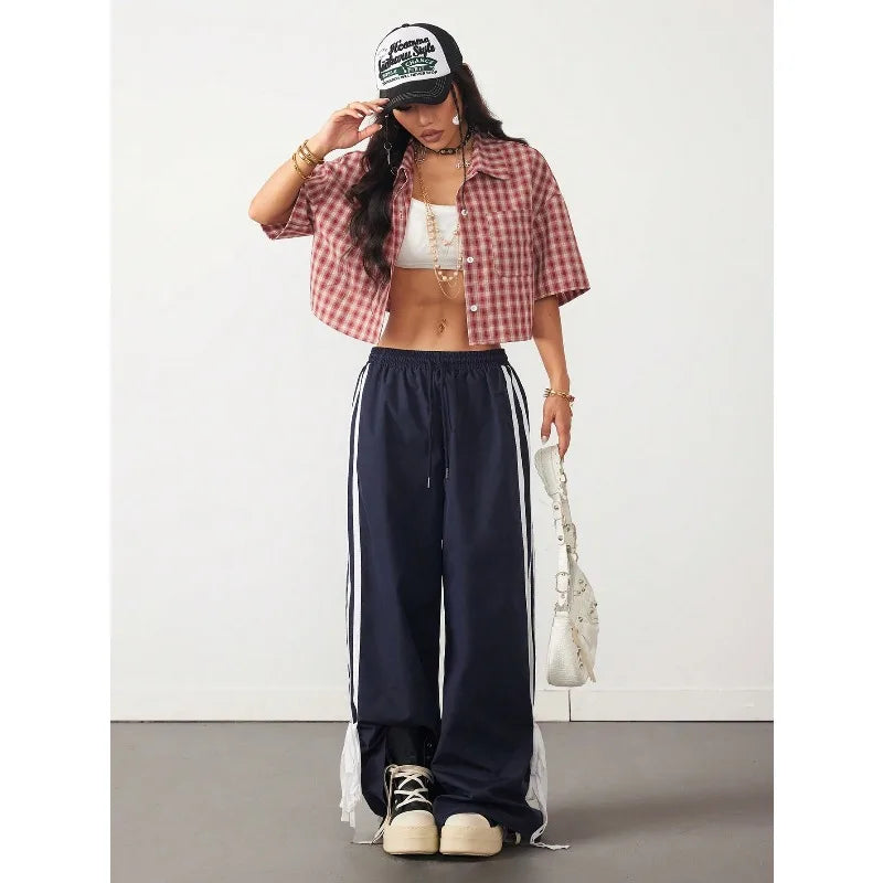 Women's Plaid Crop Shirt