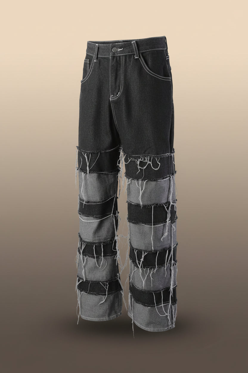 Splice Wide Leg Jeans
