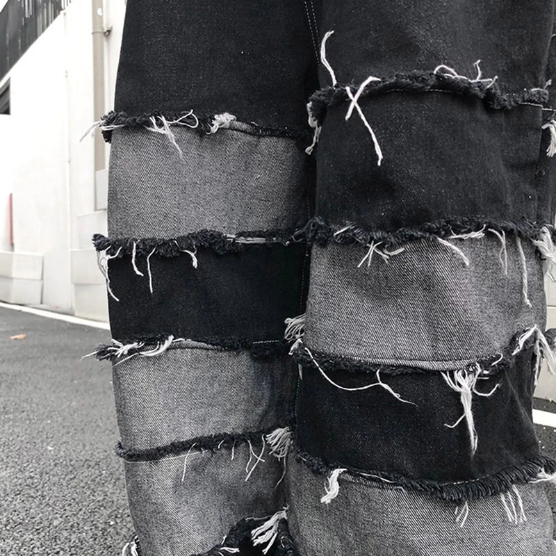 Splice Wide Leg Jeans