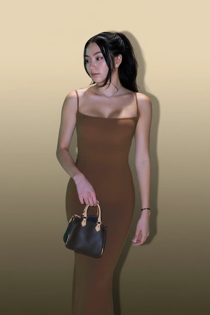 Backless Bodycon Maxi Dress